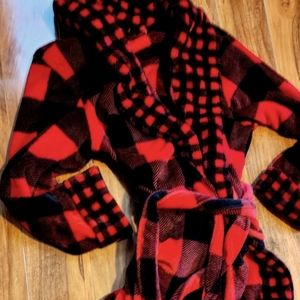 PLUSH Square Checked Robe - Size M (NWOT)